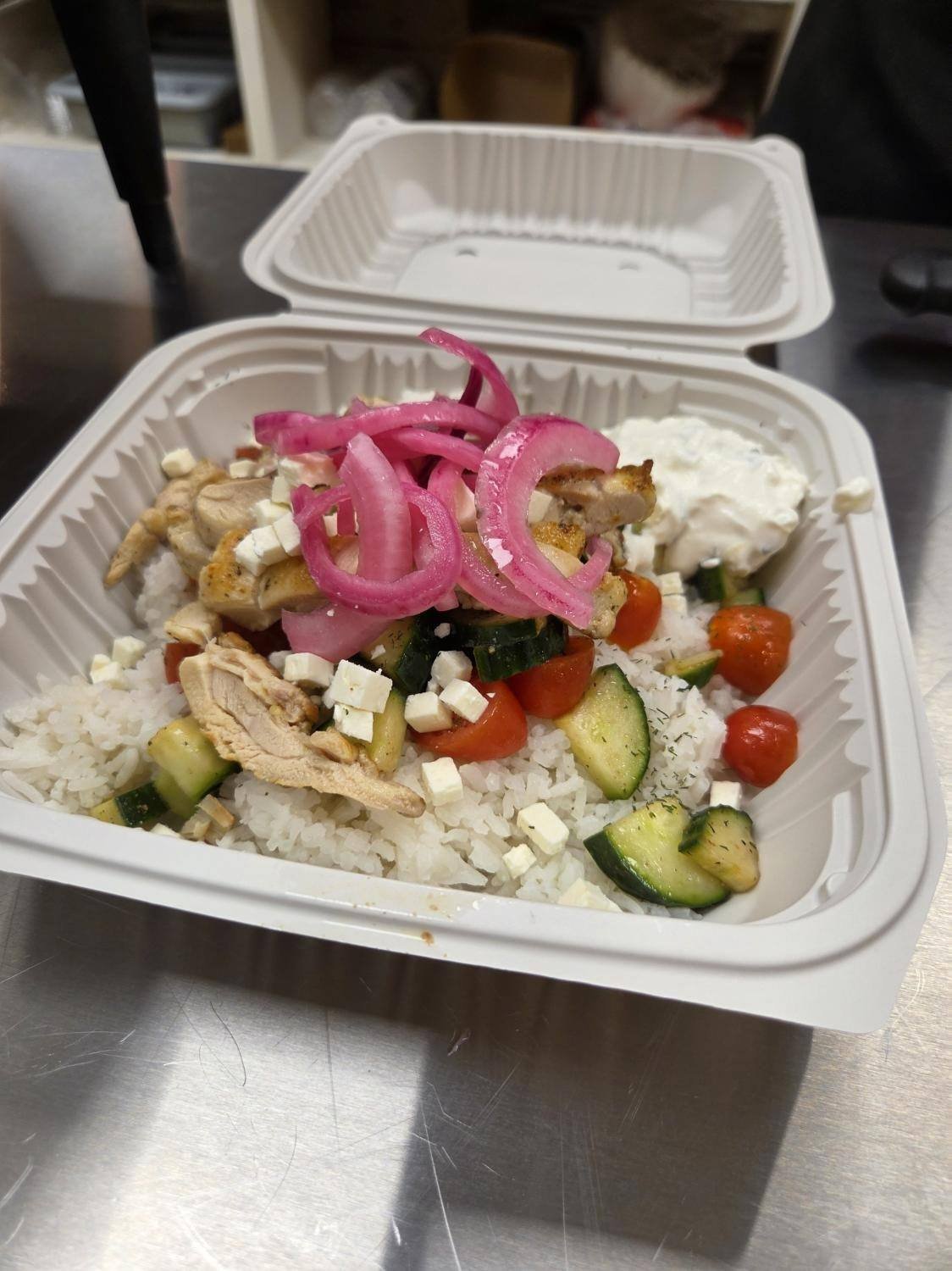 Mediterranean chicken bowl